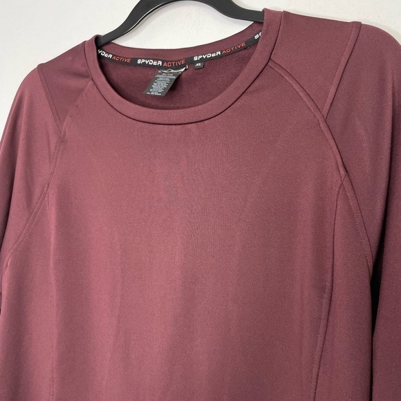 Spyder fleece lined thumbs hole base layer - Picture 2 of 7